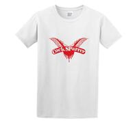 MEOWKIT Men's Summer T-Shirt Cock Sparrer Men's, Cock Sparrer t, Cock Sparrer Gold Cool and Breathable White L