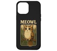 Meowl - Argot de Jeu Funny Meow Cat Owl Brainrot Meme Coque pour iPhone 12 Pro Max