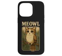 Meowl - Argot de Jeu Funny Meow Cat Owl Brainrot Meme Coque pour iPhone 14 Pro Max