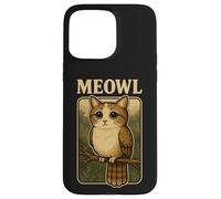 Meowl - Argot de Jeu Funny Meow Cat Owl Brainrot Meme Coque pour iPhone 15 Pro Max