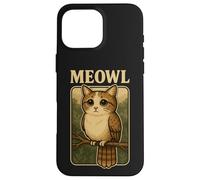 Meowl - Argot de Jeu Funny Meow Cat Owl Brainrot Meme Coque pour iPhone 16 Pro Max