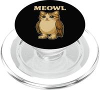 Meowl - Mème de Jeu Amusant pour Chat et Chouette PopSockets PopGrip pour MagSafe