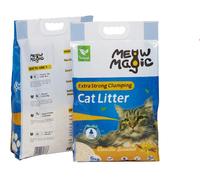 Meowmagic Litière d’origine végétale pour chat, 5 kg