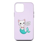 Meowmaid Adorable Chat sirène Mignon Mignon Girly océan Coque pour iPhone 12 Mini
