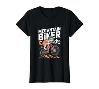 Meowntain Motard Chat équitation VTT Fun T-Shirt Graphique avec Valeur