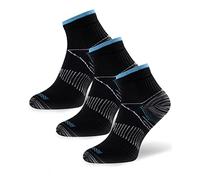 Meowoo Chaussettes Sport Hautes Homme Femme (L/XL-Black)