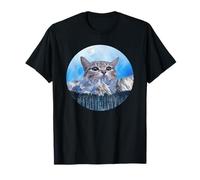 Meowtain Cat Meow Snow Mountain Funny Big Cat Lovers T-Shirt