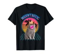 Meowtastic Meow British Shorthair Cat Bubble Gum Kitten Cats T-Shirt Graphique avec Valeur