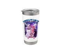 Meowtastic Meow Cat Fantastic 80s Funny Kitten Cats Lover Gobelet isotherme en acier inoxydable double paroi