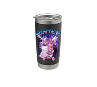 Meowtastic Meow Cat Fantastic 80s Funny Kitten Cats Lover Gobelet isotherme en acier inoxydable double paroi