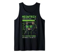Meowtrix Cat AI Humour Programmateur Meme rétro Débardeur