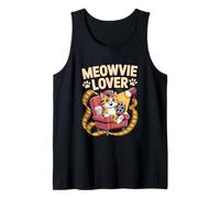 Meowvie Lover Cat Movie Night Cinéma Bobine Débardeur
