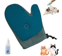 Meowvo All in One Grooming Mist Glove for Pets, Upgraded Thickened Strong Pet Spray Gloves, Electrostatic Gloves for Pet Grooming, for Dogs & Cats and Couch, Clothing (Blue)