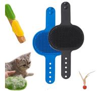 Meowvo Silicone Grooming Strap Pad for Cats, Cat Self Groomer, Adjustable Silicone Pet Grooming Tool, Silicones Cats Massager, for Climbing Frames Table Legs (2PCS-e)