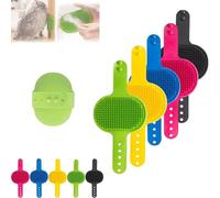 Meowvo Silicone Grooming Strap Pad for Cats, Silicone Grooming Strap Pad-2-In-1 Self-Groomer, Cat Self Groomer Brush, Cats Combs Cat Massager for Climbing Frames Table Leg (5pcs)
