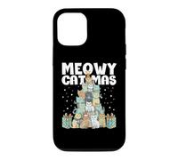 Meowy Catmas Arbre de Noël Amusant pour Les Amoureux des Chats Coque pour iPhone 12/12 Pro