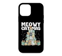 Meowy Catmas Arbre de Noël Amusant pour Les Amoureux des Chats Coque pour iPhone 12 Mini