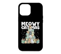 Meowy Catmas Arbre de Noël Amusant pour Les Amoureux des Chats Coque pour iPhone 12 Pro Max