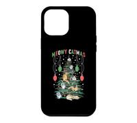 Meowy Catmas Arbre de Noël Amusant pour Les Amoureux des Chats Coque pour iPhone 12 Pro Max