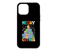 Meowy Catmas Arbre de Noël en Forme de Chat pour Filles et garçons Père Noël Amusant Coque pour iPhone 12 Pro Max