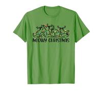 Meowy Christmas Cat Lover Femmes Hommes Filles Enfants Noël Chat T-Shirt
