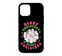 Meowy Christmas Chat Noël Mignon Rétro Graphique Coque pour iPhone 12/12 Pro