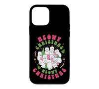 Meowy Christmas Chat Noël Mignon Rétro Graphique Coque pour iPhone 12 Mini