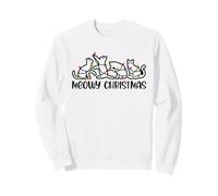 Meowy Christmas, Femmes, Hommes, Filles, Enfants, Noël, Amoureux des Chats Sweatshirt