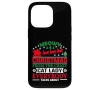Meowy Christmas from The Crazy Cat Lady Xmas Family Coque pour iPhone 13 Pro