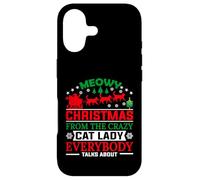 Meowy Christmas from The Crazy Cat Lady Xmas Family Coque pour iPhone 17