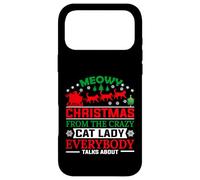 Meowy Christmas from The Crazy Cat Lady Xmas Family Coque pour iPhone 17 Pro Max