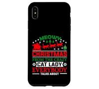 Meowy Christmas from The Crazy Cat Lady Xmas Family Coque pour iPhone XS Max