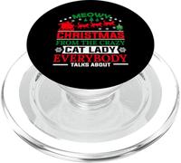 Meowy Christmas from The Crazy Cat Lady Xmas Family PopSockets PopGrip pour MagSafe