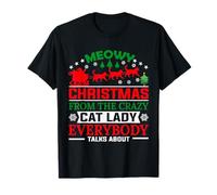 Meowy Christmas from The Crazy Cat Lady Xmas Family T-Shirt