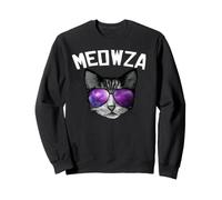 Meowza Cool Space Cat Galaxy Cat Meowza Sweatshirt
