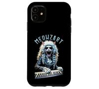 Meowzart Mozart Cat Clavier de Piano Musical Classique Amusant Coque pour iPhone 11