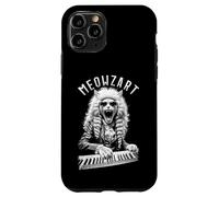 Meowzart Mozart Cat Clavier de Piano Musical Classique Amusant Coque pour iPhone 11 Pro