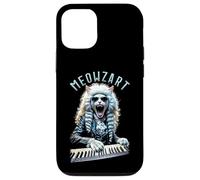 Meowzart Mozart Cat Clavier de Piano Musical Classique Amusant Coque pour iPhone 12/12 Pro