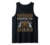 Meowzel Tov Mazel Tov Chat Joyeux Hanoukka Moche Noël Débardeur