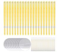 MeoZynxadril 20 Pièces Bougies d’Oreilles, Naturelle Bougies D’Oreilles