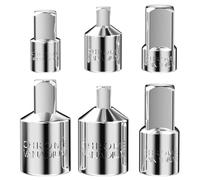 MeoZynxadril 6 Pièces Adaptateur Douille, Adaptateur Cliquet Réducteur, Adaptateur Douille Visseuse, 3/4 à 1/2, 1/2 à 3/4, 1/2 à 3/8, 3/8 à 1/2, 3/8 à 1/4, 1/4 à 3/8, pour Cliquets, Clés à Douilles