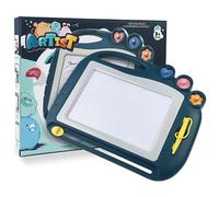 MeoZynxadril Ardoise Magique 27,5x21,5CM, Tablette Dessin Magnétique pour Enfant, Jouet Tableau Effaçable avec 3 Tampons et 1 Stylo