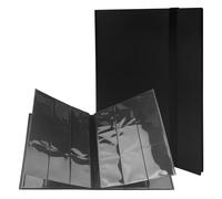MeoZynxadril Classeur Cartes, 20 Pages Classeur Cartes, 360 Classeur de Carte, Porte Carte à Collectionner, Étanche Cahier Range Carte, Pour Individuelle Collecter, Rangement Des Jeu Cartes, Noir