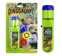 MeoZynxadril Lampe Torche et Projecteur Dinosaure, Projecteur Enfant Torche avec 3 Disques, 24 images, Lampe Dinosaure, Projecteur Histoire Enfant, Jouet Éducatif pour Garçons Et Filles