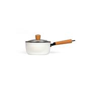 MEP132W Casserole poignée en bois intérieur antiadhésif diamètre 18 cm