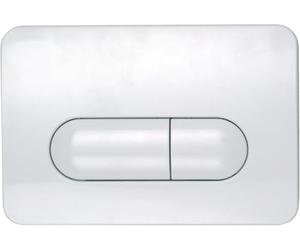 MEPA 420851 MEPA Space 2-M Plaque de déclenchement pour WC en plastique Blanc 215 x 145 x 15 mm Actionnement par l'avant ou par le haut Technologie pneumatique à 2 débits pour réservoirs Sanicontrol