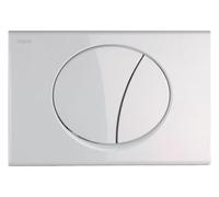 MEPA 421600 MEPA Sun 2-M R11 Plaque de déclenchement pour WC en plastique Blanc 245 x 165 x 13 mm Actionnement par l'avant Technologie de chasse à 2 débits Mécanique pour réservoirs Sanicontrol UP