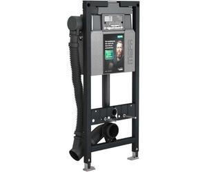 MEPA nextVIT 514820 Élément WC Air type A31 SBH 120 mm (L x l x H) 11800 x 165 x 535 mm, réglable en hauteur, avec ventilateur manuel, technique de rinçage à 2 débits, matériel de fixation inclus