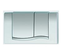 Mepa plaque flush MepaWave 420505 chrome mat, pour réservoir de chasse (ancienne) A21 / E21
