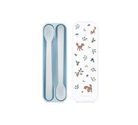 Rosti Mepal – Cuillères Mio Little Dutch – Manche longue, sans BPA – Lot 2 Forest Friends